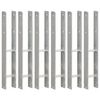 vidaXL Ancore de gard, 6 buc., argintiu, 8x6x60 cm, oțel galvanizat