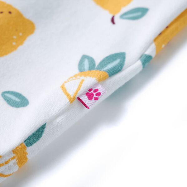 Tricou pentru copii cu tiv tip cravată, ecru, 140