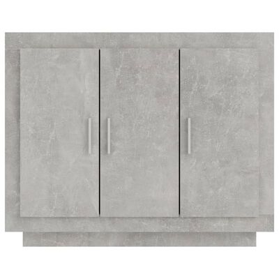 vidaXL Servantă, gri beton, 92x35x75 cm, lemn compozit