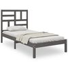 vidaXL Cadru de pat, gri, 90x200 cm, lemn masiv de pin