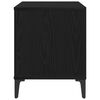 vidaXL Dulap pentru discuri de vinil Stejar Negru 100 x 38 x 48 cm