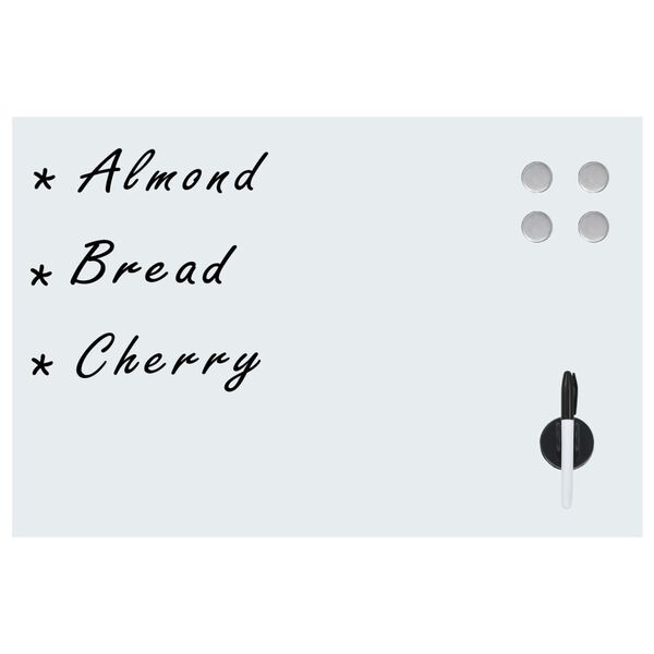 vidaXL Tablă magnetică de perete, 50 x 30 cm, sticlă