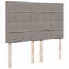 vidaXL Cadru de pat otoman cu saltea Taupe 140x190cm Material