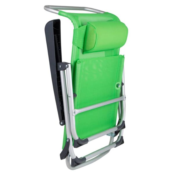 Bo-Camp Scaun de plajă, aluminiu, verde, 1204794