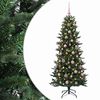 vidaXL Brad de Crăciun artificial cu glob 180 cm 300 LED-uri Alb cald