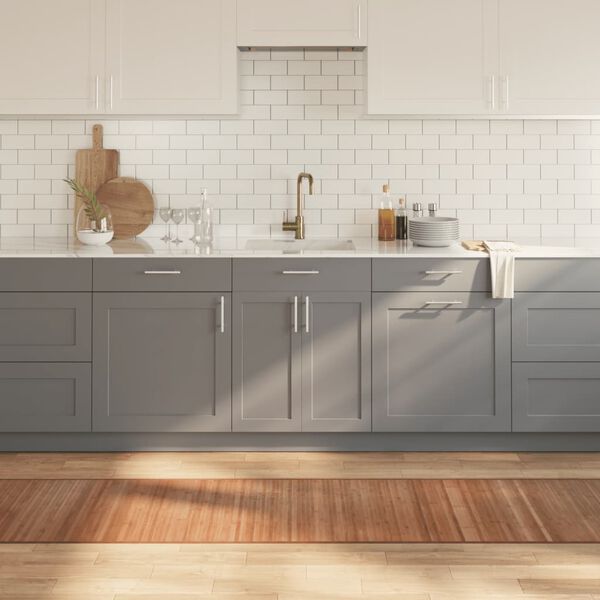 vidaXL Covor dreptunghiular, natural, 60x300 cm, bambus