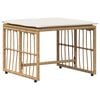 vidaXL Set de Mobilier pentru Exterior 5 pcs Alb Natural și Crem