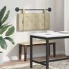 vidaXL Cap de pat suspendat Pe perete Crem 90 cm Piele artificială