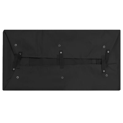 vidaXL Căptușeală cărucior grădină, negru, 81x41x21 cm, textil
