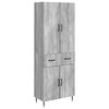 vidaXL Set de Dulapuri 2 pcs Sonoma gri 66 x 34,5 x 89,5 cm