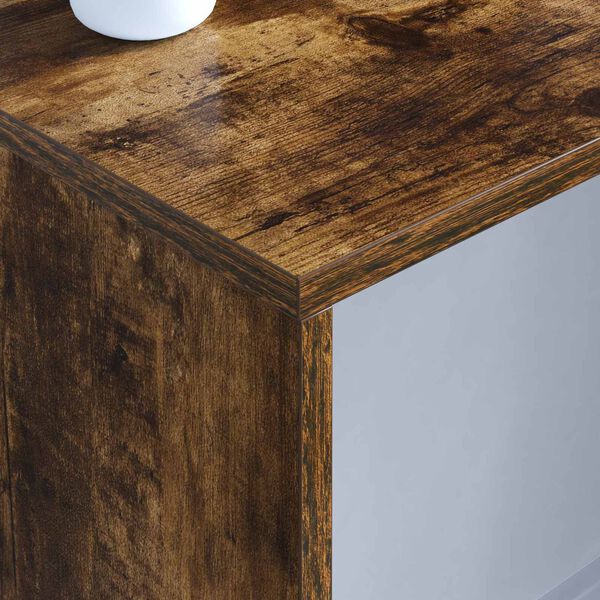 vidaXL Birou montat pe perete Stejar fumuriu 100 x 45 x 30 cm