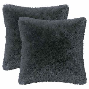 vidaXL Pernă cu pernă HEERLEN 6 buc. Antracit Fleece PV