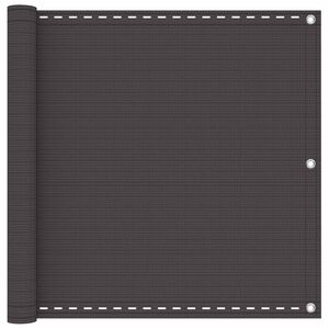 vidaXL Ecran de balcon Antracit 75 x 700 cm HDPE și Aluminiu