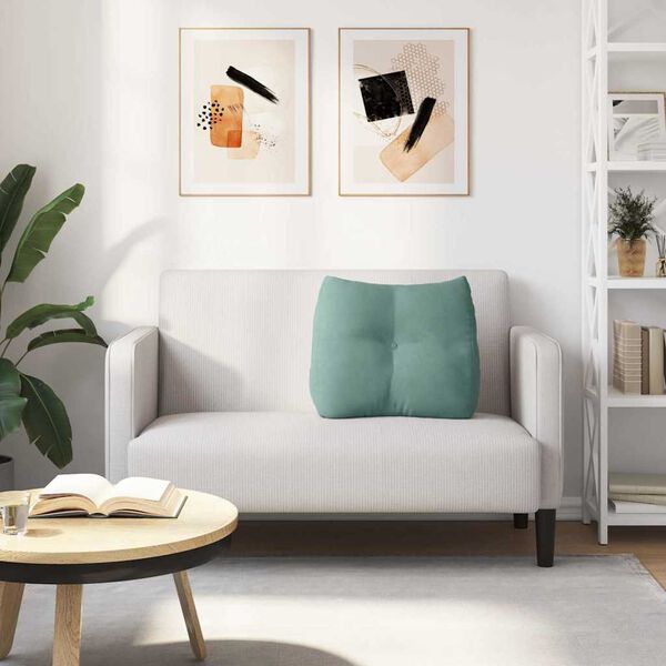 vidaXL Perna pentru spate Verde Mării 60 x 24 x 50 cm Catifea