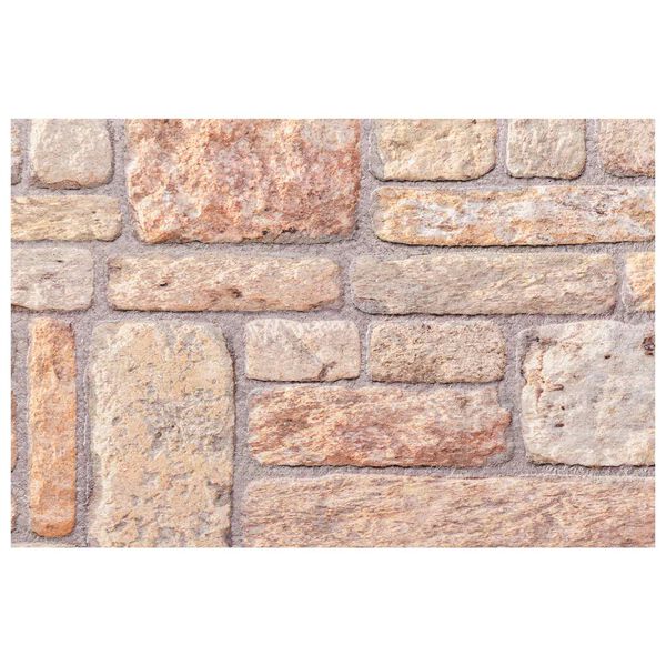 vidaXL Panouri de perete 10 pcs Maro deschis și alb 100 x 50 cm