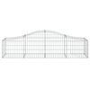 vidaXL Coșuri gabion arcuite 4 buc, 200x50x40/60 cm, fier galvanizat