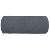 vidaXL Perne Bolster 2 pcs Gri închis Ø 15 x 40 cm