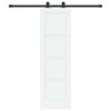 vidaXL Ușă glisantă 61 x 198,5 cm Lemn prelucrat Alb și negru