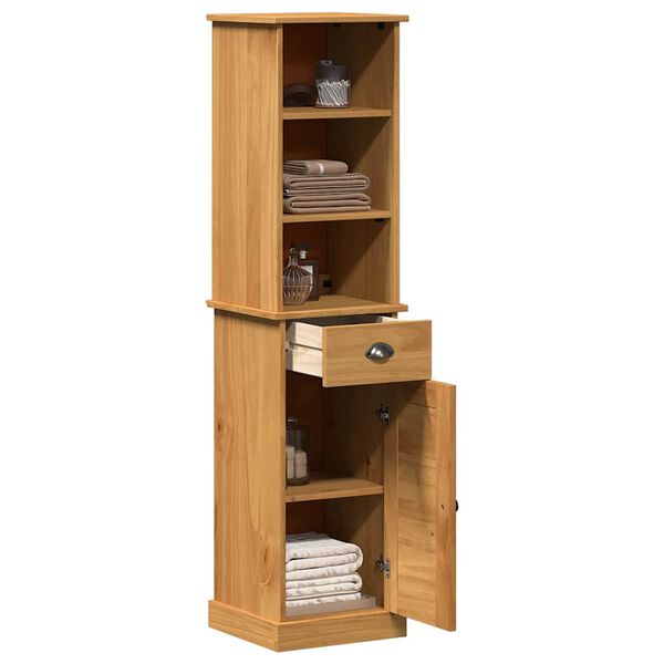 vidaXL Set de mobilier pentru baie VIGO 2 pcs Maro și Maro Miere