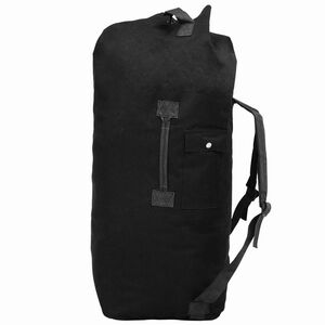 vidaXL Rucsac în stil militar, 85 L, negru