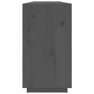 vidaXL Servantă, gri, 100x40x75 cm, lemn masiv de pin