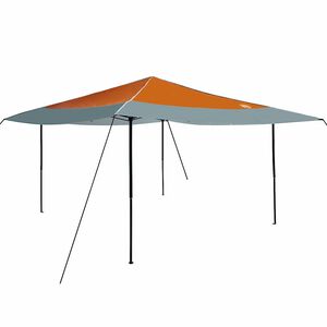 vidaXL Cort cu Copertină 395 x 395 x 251 cm Portocaliu țesătură