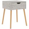 vidaXL Noptieră, gri beton, 40x40x56 cm, lemn prelucrat