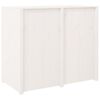 vidaXL Dulap bucătărie de exterior, alb, 106x55x92 cm, lemn masiv pin