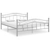 vidaXL Cadru de pat, gri, 160x200 cm, metal
