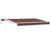 vidaXL Marchiză retractabilă manuală cu led-uri 3,5 x 2,5 m