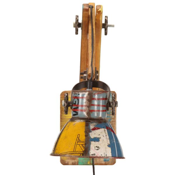 vidaXL Lampă de perete industrială, multicolor, E27 rotund