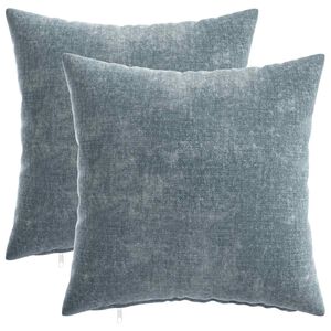 vidaXL Husă pentru pernă 2 buc. HEERLEN Albastru deschis 40 x 40 cm
