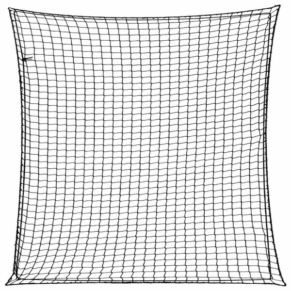vidaXL Plasă de remorcă cu funie elastică, negru, 3x3 m, PP