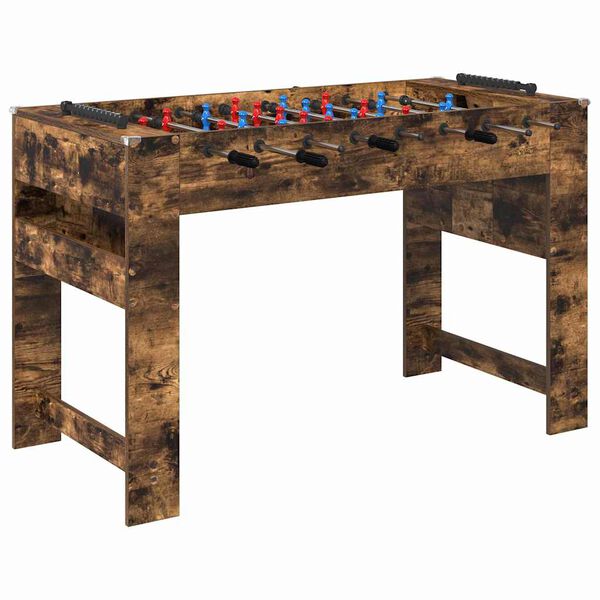 vidaXL Masă de Foosball Stejar fumuriu 125 x 60,5 x 80 cm