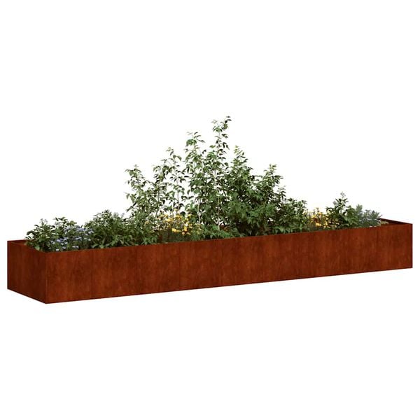 vidaXL Jardinieră Rusty 360x80x40 cm Oțel rezistent la intemperii