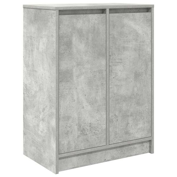 vidaXL Dulap Pantofi Beton Gri 57x34x76 cm Lemn de prelucrat