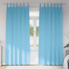 vidaXL Perdele Opaque cu Inel 2 pcs Albastru deschis 245 x 140 cm