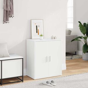 vidaXL Pantofar, alb, 60x35x70 cm, PAL