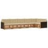 vidaXL Set de canapele de exterior 6 buc. Natural și Bej Poliester