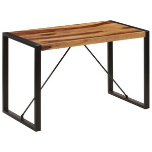 vidaXL Masă de bucătărie, 120 x 60 x 76 cm, lemn masiv de acacia