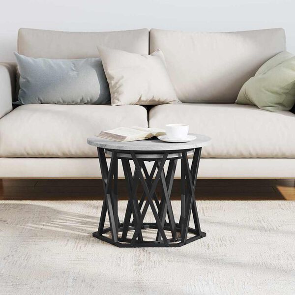 vidaXL Masă laterală 2 pcs sonoma gri 50 x 50 x 40 cm