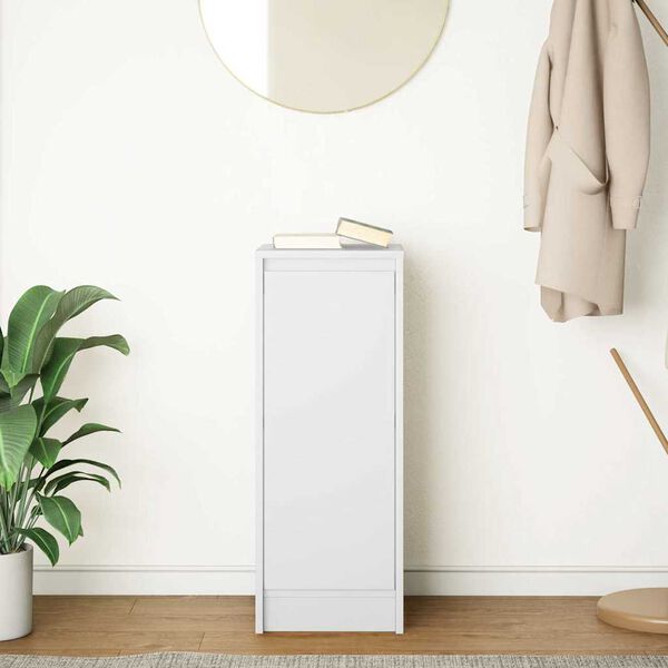 vidaXL Bufetă albă 29,5x34x76 cm din lemn prelucrat