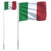 vidaXL Steag Italia și st&acirc;lp din aluminiu, 5,5 m