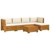 vidaXL 6 buc. Set de canapele de exterior Lemn Solid de Acacia Maro