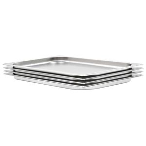 vidaXL Recipiente Gastronorm 4 buc. GN 1/1 20 mm oțel inoxidabil