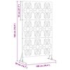vidaXL Ecran de intimitate Gri 100 x 50 x 180 cm Oțel