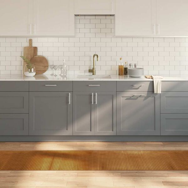 vidaXL Covor dreptunghiular, maro, 60x400 cm, bambus