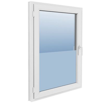 vidaXL Folie autocolantă mată cu adeziv pentru ferestre, 0,9 x 5 m