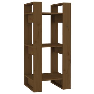vidaXL Bibliotecă/Separator cameră maro miere, 41x35x91 cm, lemn masiv