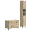 vidaXL Set de dulapuri pentru baie, 2 piese BREDA Stejar Sonoma